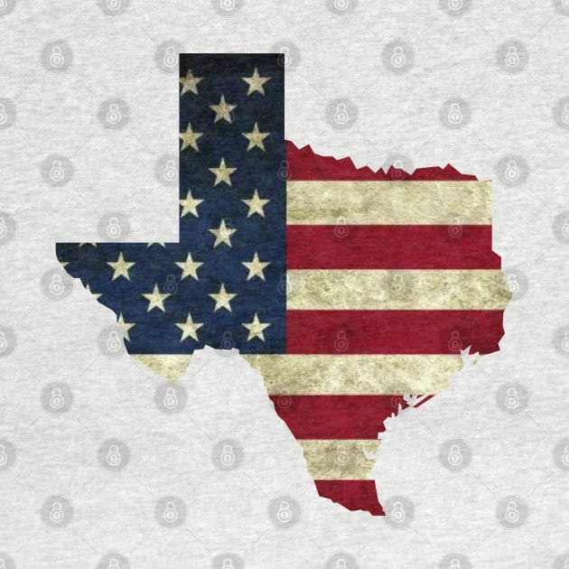 Texas America Flag by Dale Preston Design